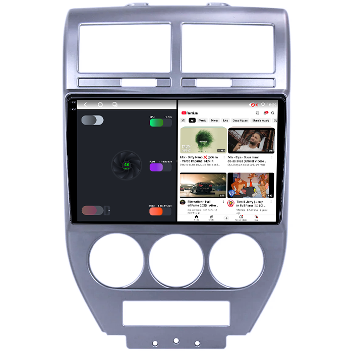 Navigatie dedicata Jeep Compass 2007-2009, 4GB RAM 64GB ROM, Octacore, Android 14, Display QLED 1K 10", Carplay&Android Auto, SIM 4G, Ventilator Activ [3]