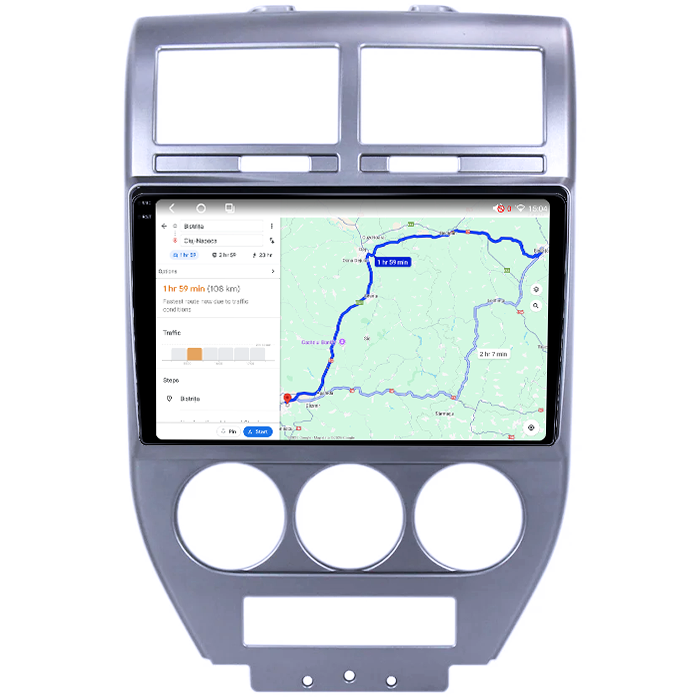 Navigatie dedicata Jeep Compass 2007-2009, 4GB RAM 64GB ROM, Octacore, Android 14, Display QLED 1K 10", Carplay&Android Auto, SIM 4G, Ventilator Activ [4]