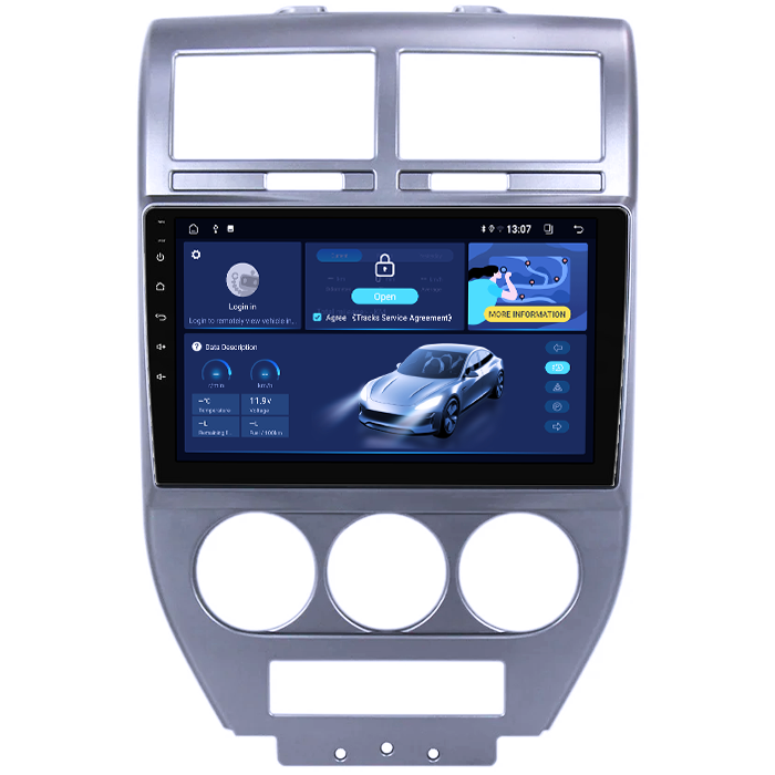 Navigatie dedicata Jeep Compass 2007-2009, 8GB RAM 128GB ROM, Octacore, Platforma TS18, Android 13, Display QLED 10”, Suporta camera 360º, DSP, Carplay&Android Auto, SIM 4G, Ventilator Activ [2]
