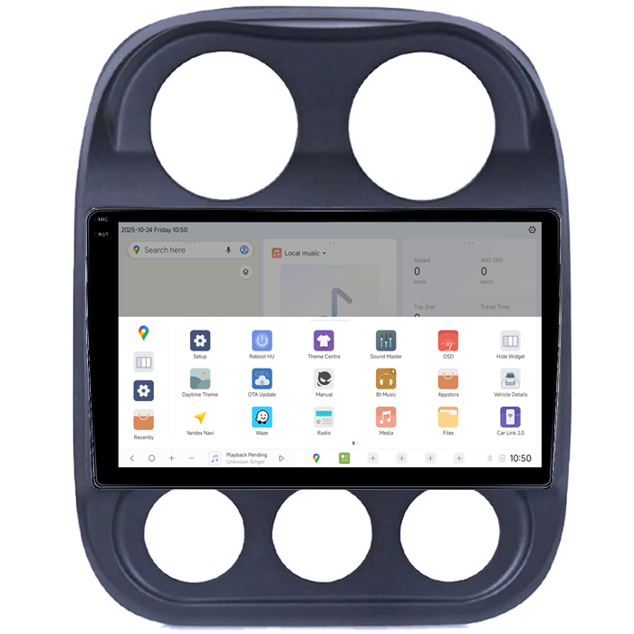 Navigatie dedicata Jeep Compass Patriot 2010-2016, DUDU3, 4GB RAM 64GB ROM, Octacore, Platforma 8581, Android, Display QLED 9", DSP, Carplay&AndroidAuto [3]