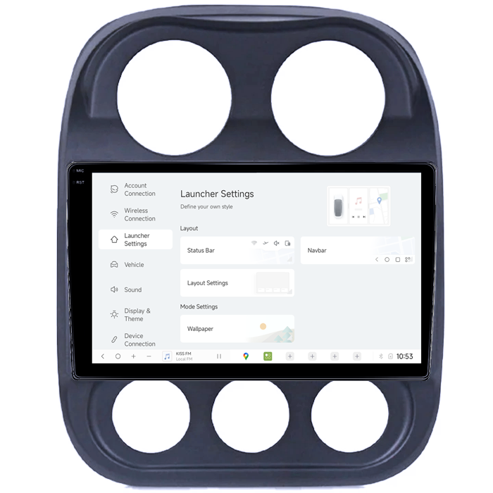 Navigatie dedicata Jeep Compass Patriot 2010-2016, DUDU3, 4GB RAM 64GB ROM, Octacore, Platforma 8581, Android, Display QLED 9", DSP, Carplay&AndroidAuto [5]