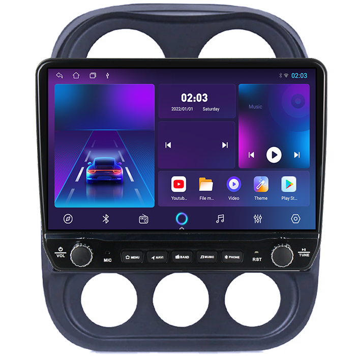 Navigatie dedicata Jeep Compass Patriot 2010-2016 Tesla cu butoane rotative model 2024, 4GB RAM 64GB ROM, Procesor Quadcore, Android 14, Display QLED 10", DSP, Carplay&Android Auto [5]