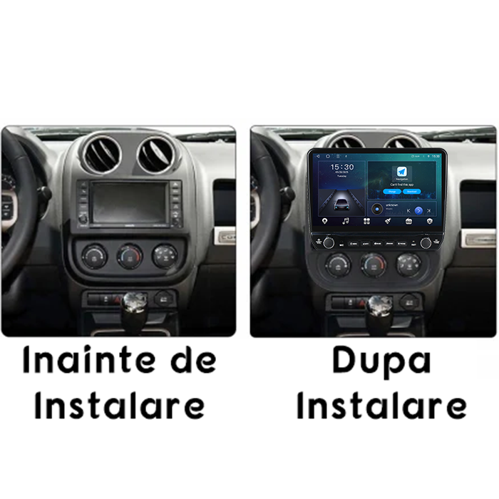 Navigatie dedicata Jeep Compass Patriot 2010-2016 Tesla cu butoane rotative model 2024, 4GB RAM 64GB ROM, Procesor Quadcore, Android 14, Display QLED 10", DSP, Carplay&Android Auto [7]