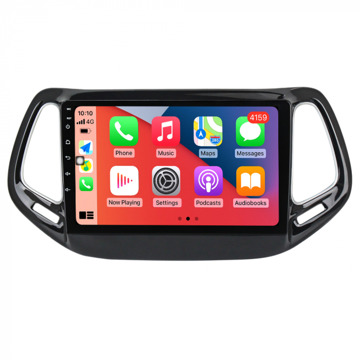 Navigatie dedicata Jeep Compass 2016-2018, 4 GB RAM 32 ROM, Android 13, Display QLED, 10", DSP, Carplay, Android Auto, Internet, Youtube , Waze , WI-FI , USB , Bluetooth [3]