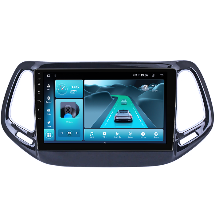 Navigatie dedicata Jeep Compass 2016-2018, 8GB RAM 128GB ROM, Octacore, Platforma TS18, Android 13, Display QLED 10”, Suporta camera 360º, DSP, Carplay&Android Auto, SIM 4G, Ventilator Activ [3]