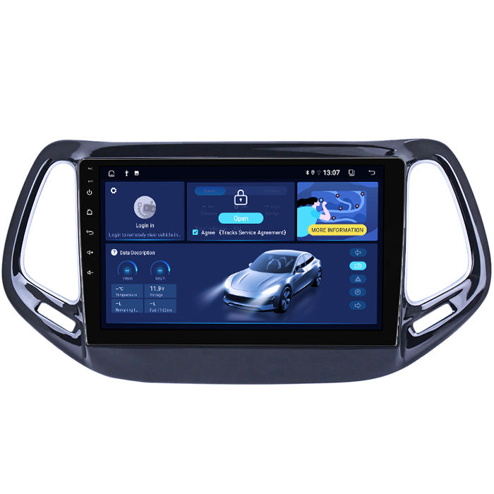 Navigatie dedicata Jeep Compass 2016-2018, 8GB RAM 128GB ROM, Octacore, Platforma TS18, Android 13, Display QLED 10”, Suporta camera 360º, DSP, Carplay&Android Auto, SIM 4G, Ventilator Activ [2]