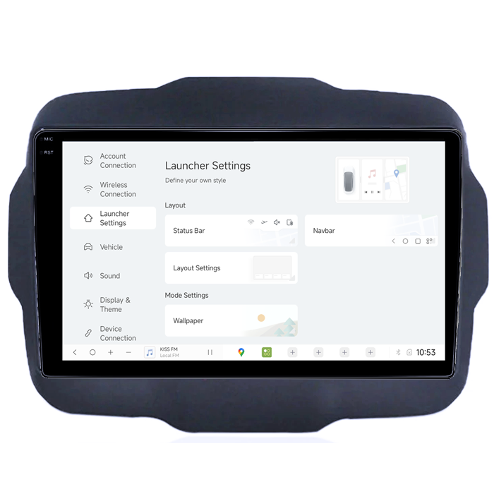 Navigatie dedicata Jeep Renegade 2016-2018, DUDU3, 4GB RAM 64GB ROM, Octacore, Platforma 8581, Android, Display QLED 9", DSP, Carplay&AndroidAuto [5]