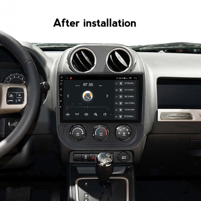 Navigatie dedicata Jeep Compass Patriot 2010-2016, 4GB RAM 64GB ROM, Octacore, Android 13, Display QLED 10", DSP, Carplay, Android Auto, Internet, Youtube, Waze, WIFI, Bluetooth [5]