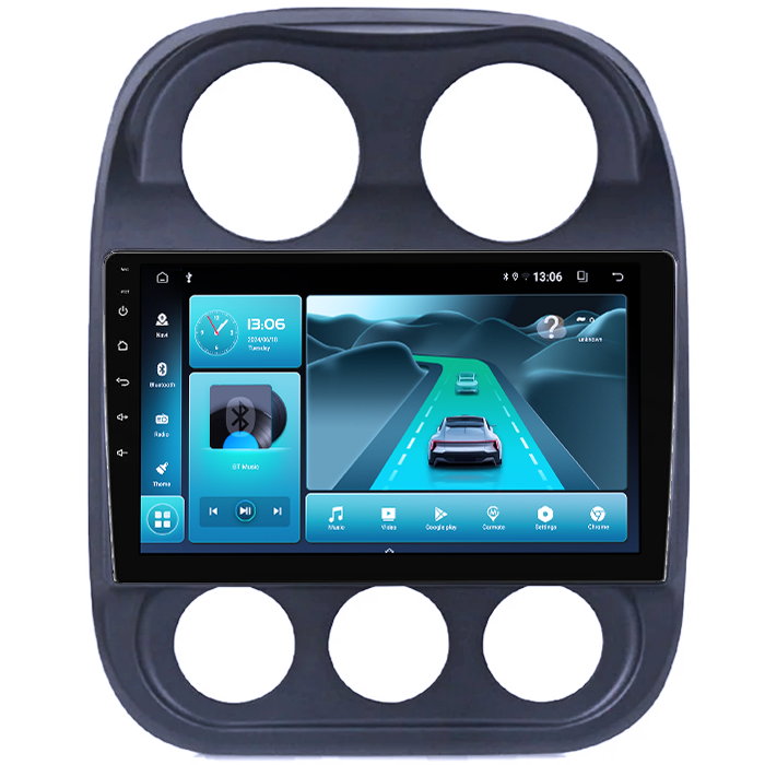 Navigatie dedicata Jeep Compass Patriot 2010-2016, 8GB RAM 128GB ROM, Octacore, Platforma TS18, Android 13, Display QLED 10”, Suporta camera 360º, DSP, Carplay&Android Auto, SIM 4G, Ventilator Activ [3]