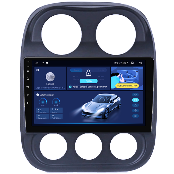 Navigatie dedicata Jeep Compass Patriot 2010-2016, 8GB RAM 128GB ROM, Octacore, Platforma TS18, Android 13, Display QLED 10”, Suporta camera 360º, DSP, Carplay&Android Auto, SIM 4G, Ventilator Activ [2]