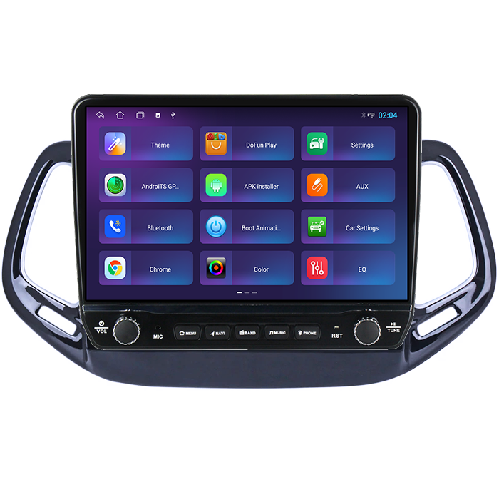 Navigatie dedicata Jeep Compass 2016-2018 Tesla cu butoane rotative model 2024, 4GB RAM 64GB ROM, Procesor Quadcore, Android 14, Display QLED 10", DSP, Carplay&Android Auto [4]