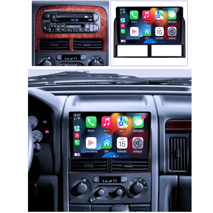 Navigatie dedicata Jeep Grand Cherokee 1999-2005, 4GB RAM 64GB ROM, Procesor Qualcomm Octacore, Android 14, Rezolutie 2K, Display QLED 9", DSP, Carplay&Android Auto, SIM 4G [8]