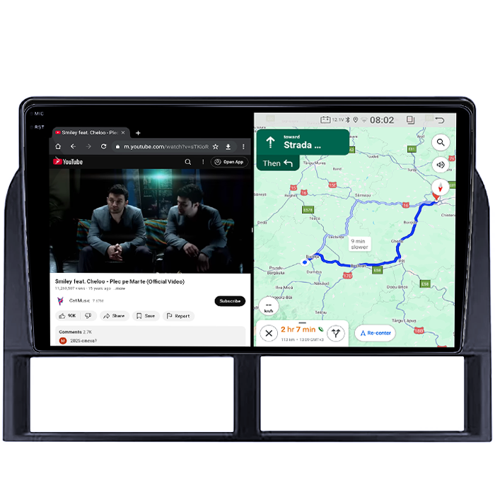 Navigatie dedicata Jeep Grand Cherokee 1999-2005, 4GB RAM 64GB ROM, Quad Core, Display 9" QLED 1K, Carplay, Android 14, Bluetooth, Magazin Play, Suport Camere AHD [3]