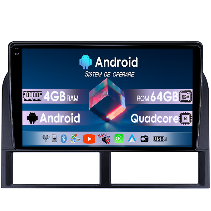 Navigatie dedicata Jeep Grand Cherokee 1999-2005, 4GB RAM 64GB ROM, Quad Core, Display 9" QLED 1K, Carplay, Android 14, Bluetooth, Magazin Play, Suport Camere AHD [4]