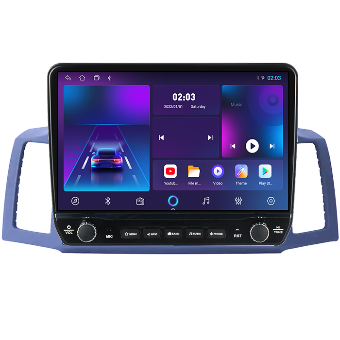 Navigatie dedicata Jeep Grand Cherokee 2004-2007 Tesla cu butoane rotative model 2024, 4GB RAM 64GB ROM, Procesor Quadcore, Android 14, Display QLED 10", DSP, Carplay&Android Auto [5]