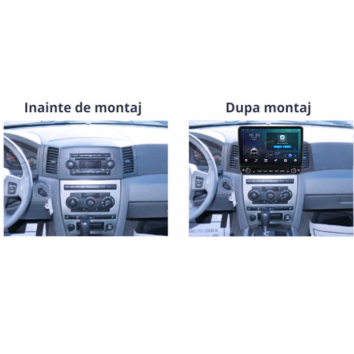Navigatie dedicata Jeep Grand Cherokee 2004-2007 Tesla cu butoane rotative model 2024, 4GB RAM 64GB ROM, Procesor Quadcore, Android 14, Display QLED 10", DSP, Carplay&Android Auto [7]