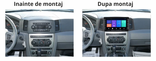 (Resigilata) Navigatie dedicata JEEP Grand Cherokee 2004-2007, 2GB RAM 32GB ROM, Quad Core, Display 9" IPS Full HD, Carplay&Android Auto, Android 13, , Suport camere AHD [2]
