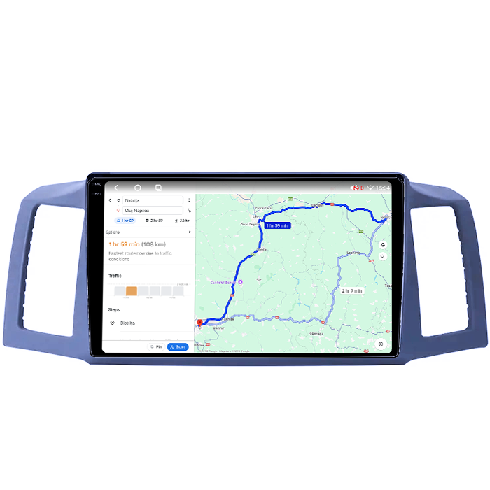 Navigatie dedicata JEEP Grand Cherokee 2004-2007, 4GB RAM 64GB ROM, Octacore, Android 14, Display QLED 1K 10", Carplay&Android Auto, SIM 4G, Ventilator Activ [4]