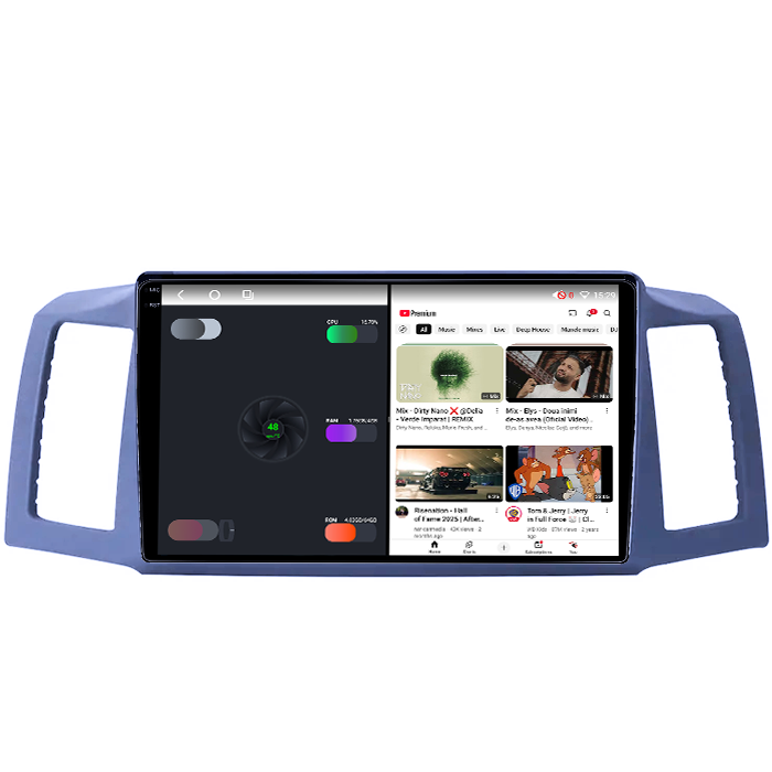 Navigatie dedicata JEEP Grand Cherokee 2004-2007, 4GB RAM 64GB ROM, Octacore, Android 14, Display QLED 1K 10", Carplay&Android Auto, SIM 4G, Ventilator Activ [3]