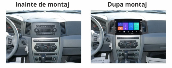 Navigatie dedicata JEEP Grand Cherokee 2004-2007, 4GB RAM 64GB ROM, Quad Core, Display 9" QLED 1K, Carplay&Android Auto, Android 14,Suport Camere AHD [3]