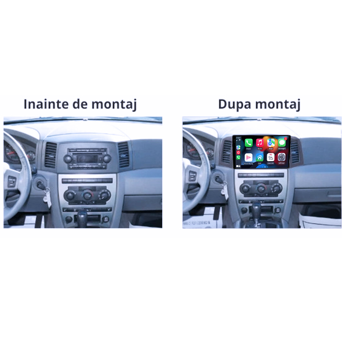 Navigatie dedicata Jeep Grand Cherokee 2004-2007, 4GB RAM 64GB ROM, Procesor Qualcomm Octacore, Android 14, Rezolutie 2K, Display QLED 9", DSP, Carplay&Android Auto, SIM 4G [6]