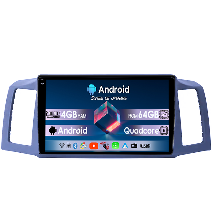 Navigatie dedicata JEEP Grand Cherokee 2004-2007, 4GB RAM 64GB ROM, Quad Core, Display 9" QLED 1K, Carplay&Android Auto, Android 14,Suport Camere AHD [1]