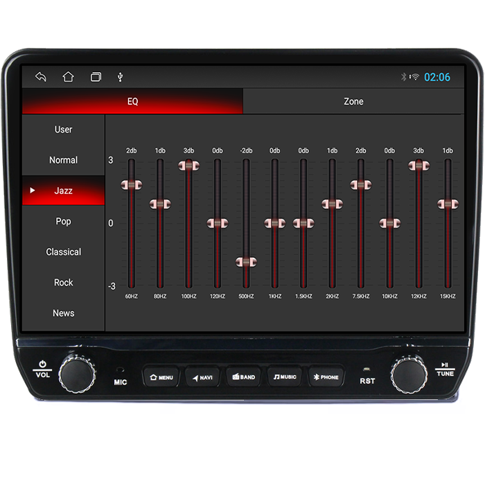 Navigatie dedicata Jeep Grand Cherokee 2005-2007 Tesla cu butoane rotative model 2024, 4GB RAM 64GB ROM, Procesor Quadcore, Android 14, Display QLED 10", DSP, Carplay&Android Auto [2]