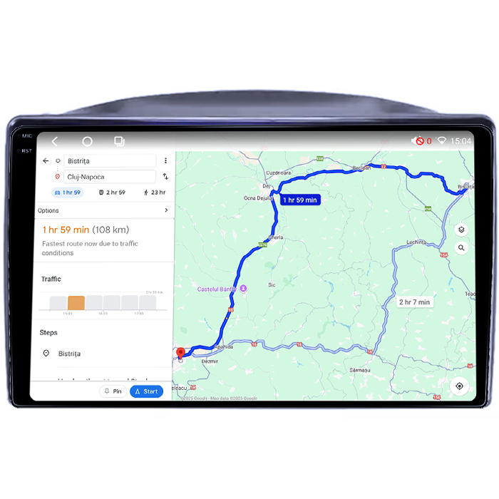 Navigatie dedicata Jeep Grand Cherokee 2005-2007, 4GB RAM 64GB ROM, Octacore, Android 14, Display QLED 1K 9", Carplay&Android Auto, SIM 4G, Ventilator Activ [2]