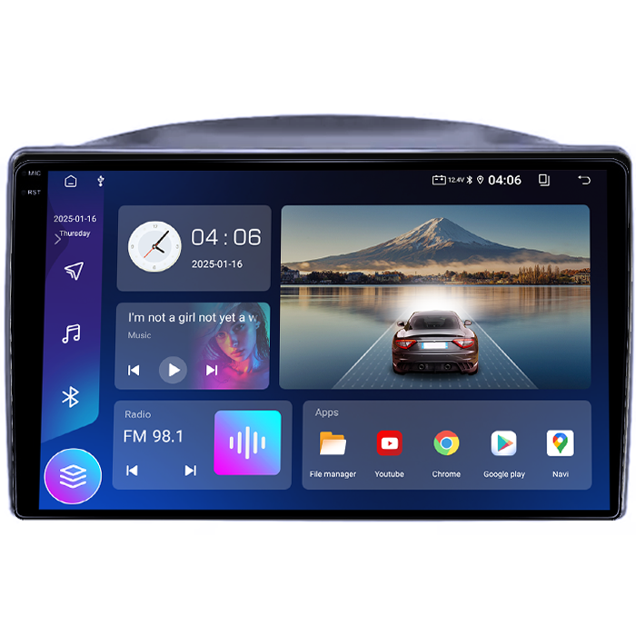 Navigatie dedicata Jeep Grand Cherokee 2005-2007, 4GB RAM 64GB ROM, Quad Core, Display 9" QLED  Carplay, Android 14, Bluetooth, Magazin Play, Suport Camere AHD [2]