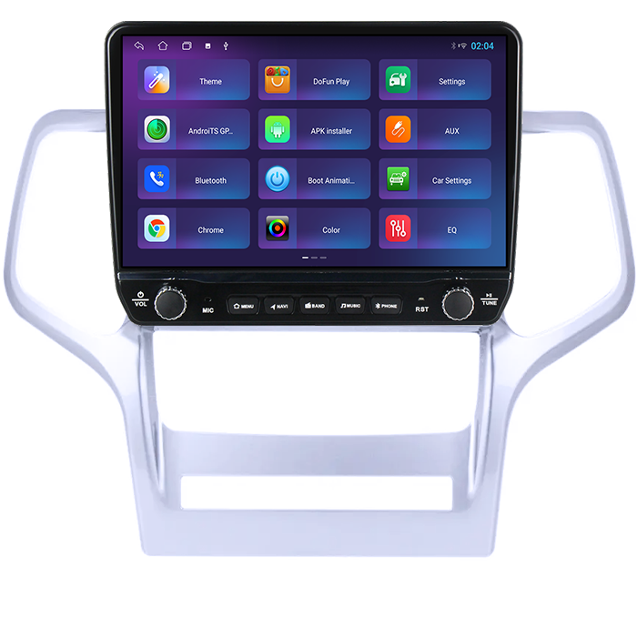 Navigatie dedicata Jeep Grand Cherokee 2010-2013 Tesla cu butoane rotative model 2024, 4GB RAM 64GB ROM, Procesor Quadcore, Android 14, Display QLED 10", DSP, Carplay&Android Auto [4]