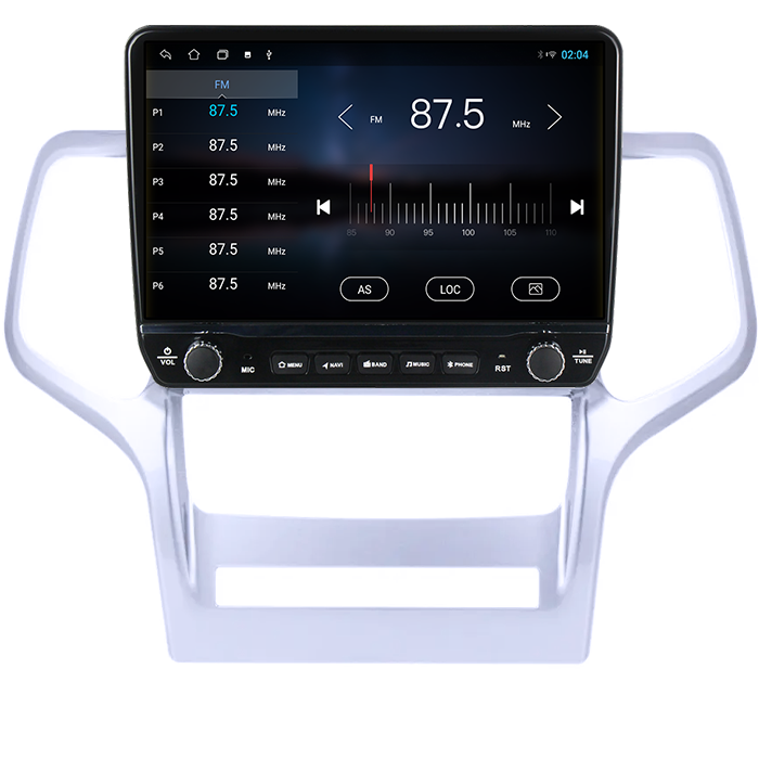 Navigatie dedicata Jeep Grand Cherokee 2010-2013 Tesla cu butoane rotative model 2024, 4GB RAM 64GB ROM, Procesor Quadcore, Android 14, Display QLED 10", DSP, Carplay&Android Auto [2]