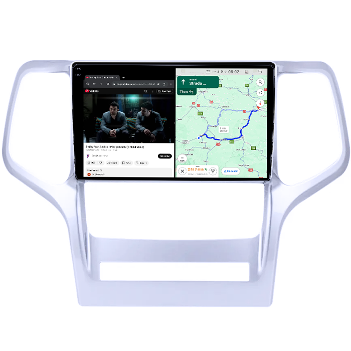 Navigatie dedicata Jeep Grand Cherokee 2010-2013, 12GB RAM 256GB ROM, Android 13, Rezolutie 2K, Display QLED, 9", DSP, Carplay, Android Auto, Internet, Youtube [4]