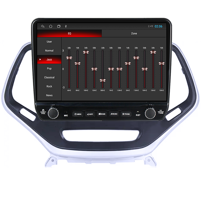 Navigatie dedicata Jeep Grand Cherokee 2014-2018 Tesla cu butoane rotative model 2024, 4GB RAM 64GB ROM, Procesor Quadcore, Android 14, Display QLED 10", DSP, Carplay&Android Auto [2]