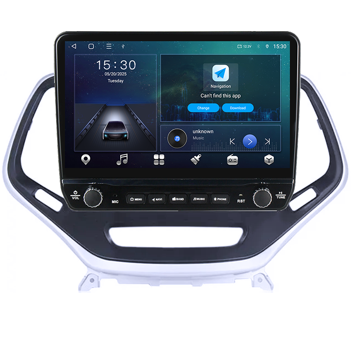 Navigatie dedicata Jeep Grand Cherokee 2014-2018 Tesla cu butoane rotative model 2024, 4GB RAM 64GB ROM, Procesor Quadcore, Android 14, Display QLED 10", DSP, Carplay&Android Auto [6]