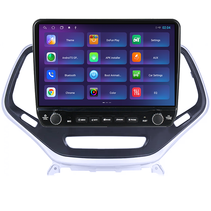 Navigatie dedicata Jeep Grand Cherokee 2014-2018 Tesla cu butoane rotative model 2024, 4GB RAM 64GB ROM, Procesor Quadcore, Android 14, Display QLED 10", DSP, Carplay&Android Auto [4]