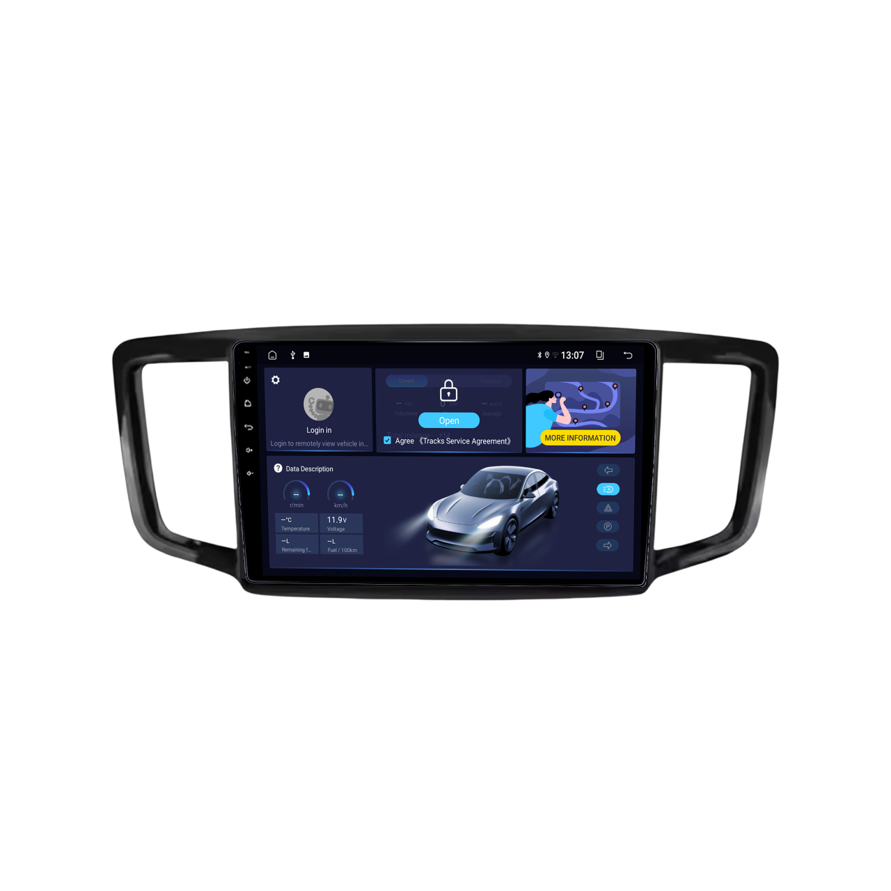 Navigatie dedicata Honda Odyssey 2015-2019, 8GB RAM 128GB ROM, Octacore, Platforma TS18, Android 14, Display QLED 9", Suporta camera 360", DSP, Carplay&AndroidAuto [2]