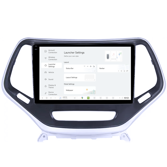 Navigatie dedicata Jeep Cherokee 5 2014-2018, DUDU3, 4GB RAM 64GB ROM, Octacore, Platforma 8581, Android, Display QLED 9", DSP, Carplay&AndroidAuto [5]