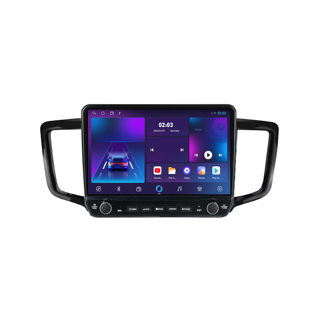 Navigatie dedicata Honda Odyssey 2015-2019 Tesla Cu Butoane Rotative Model 2024, 4GB RAM 64GB ROM, Procesor Quadcore, Android 14, Display QLED 10", DSP, Carplay&AndroidAuto [2]