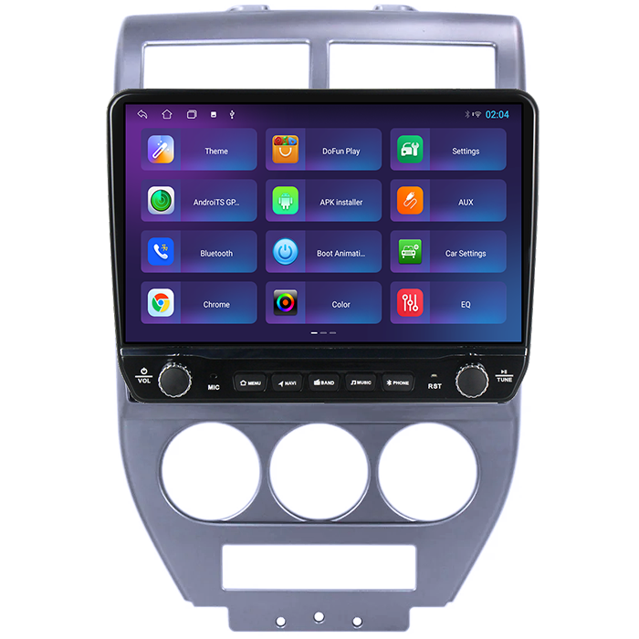 Navigatie dedicata Jeep Compass 2007-2009 Tesla cu butoane rotative model 2024, 4GB RAM 64GB ROM, Procesor Quadcore, Android 14, Display QLED 10", DSP, Carplay&Android Auto [4]