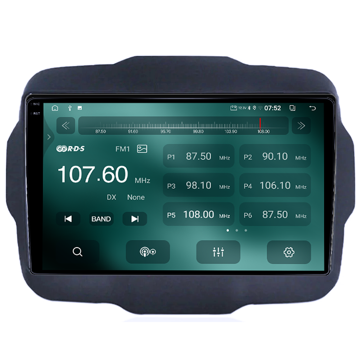 Navigatie dedicata Jeep Renegade 2016-2018, 4GB RAM 64GB ROM, Quad Core, Display 9" QLED 1K, Carplay, Android 14, Bluetooth, Magazin Play, Suport Camere AHD [4]