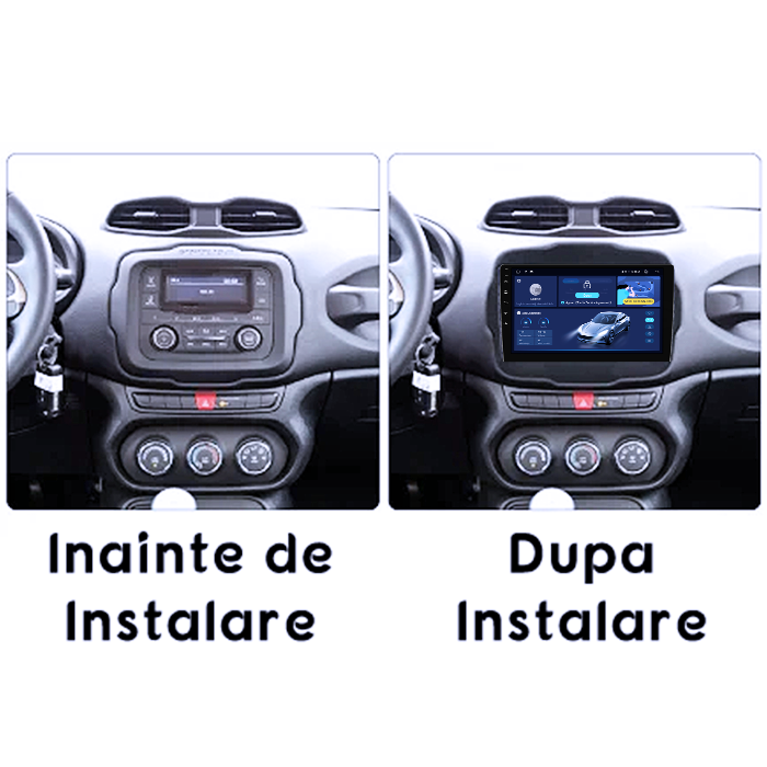 Navigatie dedicata Jeep Renegade 2016-2018, 8GB RAM 128GB ROM, Octacore, Platforma TS18, Android 13, Display QLED 9”, Suporta camera 360º, DSP, Carplay&Android Auto, SIM 4G, Ventilator Activ [5]