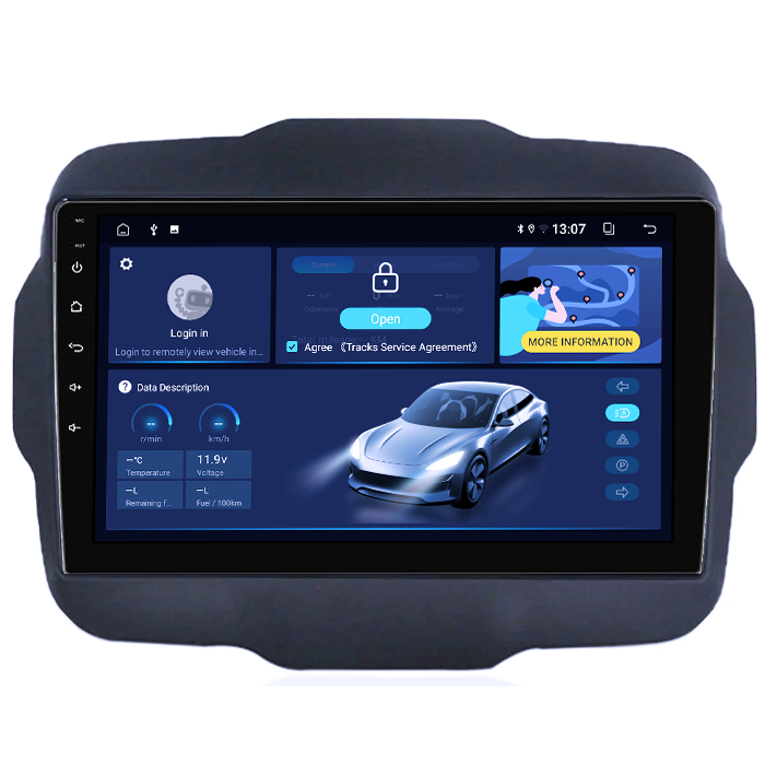 Navigatie dedicata Jeep Renegade 2016-2018, 8GB RAM 128GB ROM, Octacore, Platforma TS18, Android 13, Display QLED 9”, Suporta camera 360º, DSP, Carplay&Android Auto, SIM 4G, Ventilator Activ [2]