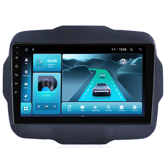 Navigatie dedicata Jeep Renegade 2016-2018, 8GB RAM 128GB ROM, Octacore, Platforma TS18, Android 13, Display QLED 9”, Suporta camera 360º, DSP, Carplay&Android Auto, SIM 4G, Ventilator Activ [3]