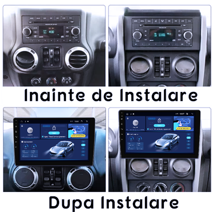 Navigatie dedicata Jeep Wrangler 2007-2018, DUDU3, 4GB RAM 64GB ROM, Octacore, Platforma 8581, Android, Display QLED 9", DSP, Carplay&AndroidAuto [6]