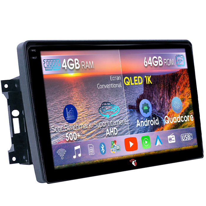 Navigatie dedicata Jeep Wrangler 2007-2018, 4GB RAM 64GB ROM, Octacore, Android 14, Display QLED 1K 10", Carplay&Android Auto, SIM 4G, Ventilator Activ [1]