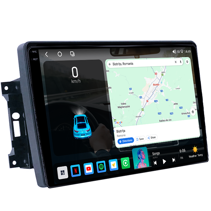 Navigatie dedicata Jeep Wrangler 2007-2018, 4GB RAM 64GB ROM, Octacore, Android 14, Display QLED 1K 10", Carplay&Android Auto, SIM 4G, Ventilator Activ [2]