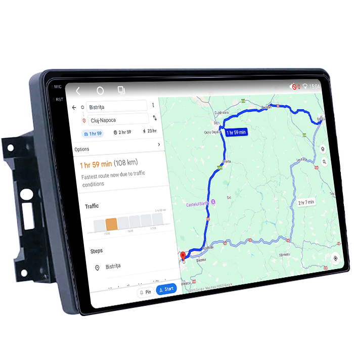 Navigatie dedicata Jeep Wrangler 2007-2018, 4GB RAM 64GB ROM, Octacore, Android 14, Display QLED 1K 10", Carplay&Android Auto, SIM 4G, Ventilator Activ [4]
