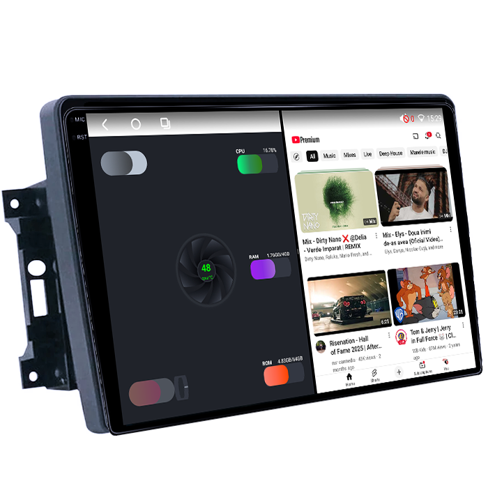 Navigatie dedicata Jeep Wrangler 2007-2018, 4GB RAM 64GB ROM, Octacore, Android 14, Display QLED 1K 10", Carplay&Android Auto, SIM 4G, Ventilator Activ [3]