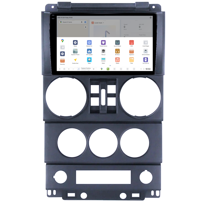 Navigatie dedicata Jeep Wrangler Rubicon 2008-2010, DUDU3, 4GB RAM 64GB ROM, Octacore, Platforma 8581, Android, Display QLED 9", DSP, Carplay&AndroidAuto [3]