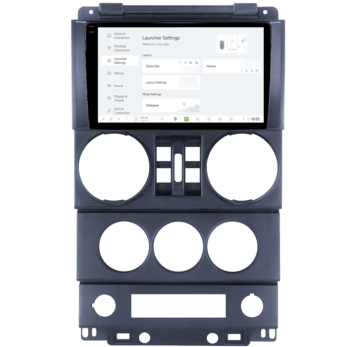 Navigatie dedicata Jeep Wrangler Rubicon 2008-2010, DUDU3, 4GB RAM 64GB ROM, Octacore, Platforma 8581, Android, Display QLED 9", DSP, Carplay&AndroidAuto [5]